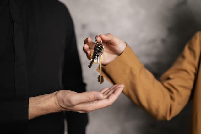 handing over keys